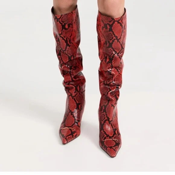 Alexander wang red viola 65 boots NWB 6 - Picture 5 of 5
